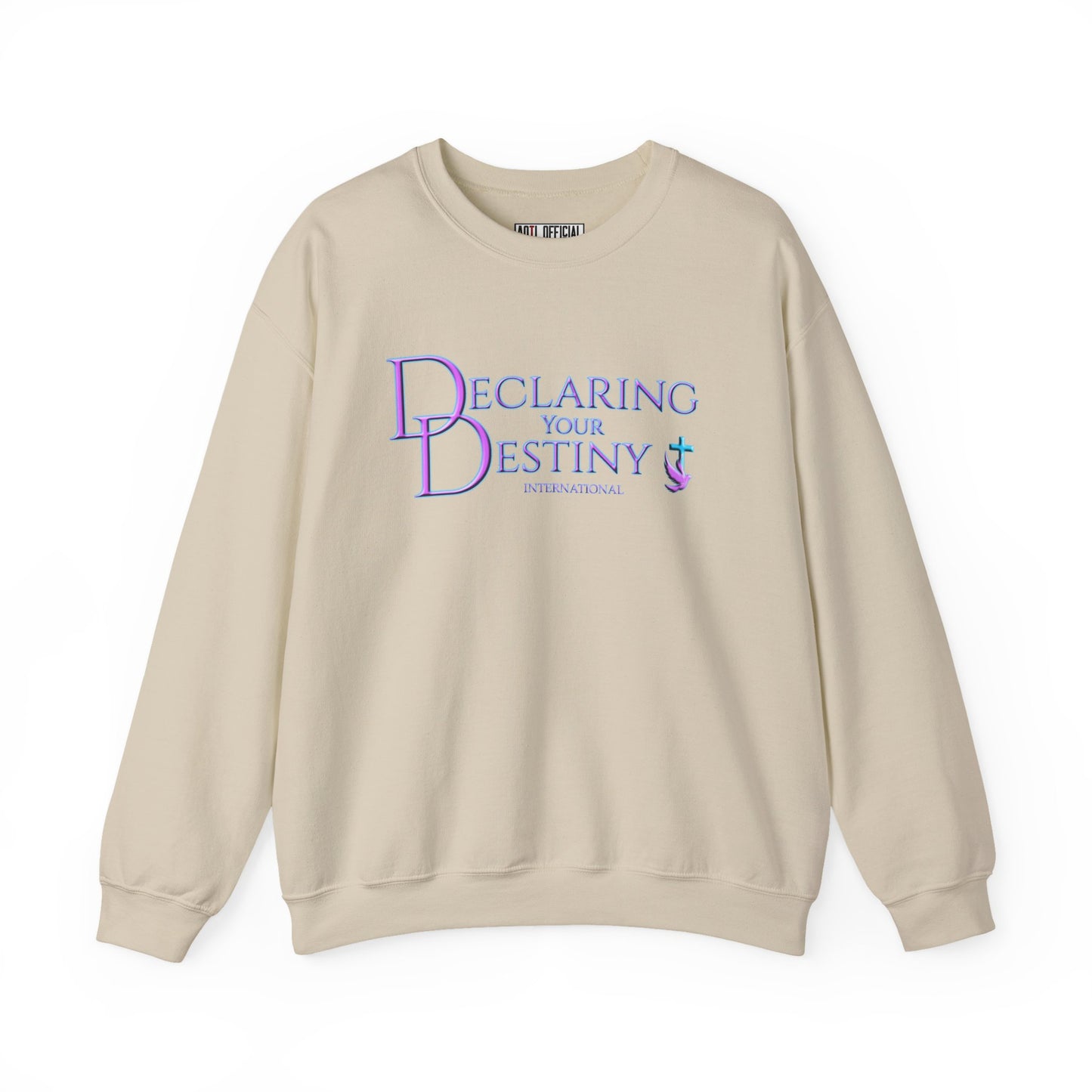 Declaring Your Destiny Purple & Teal logo Unisex Heavy Blend™ Crewneck Sweatshirt