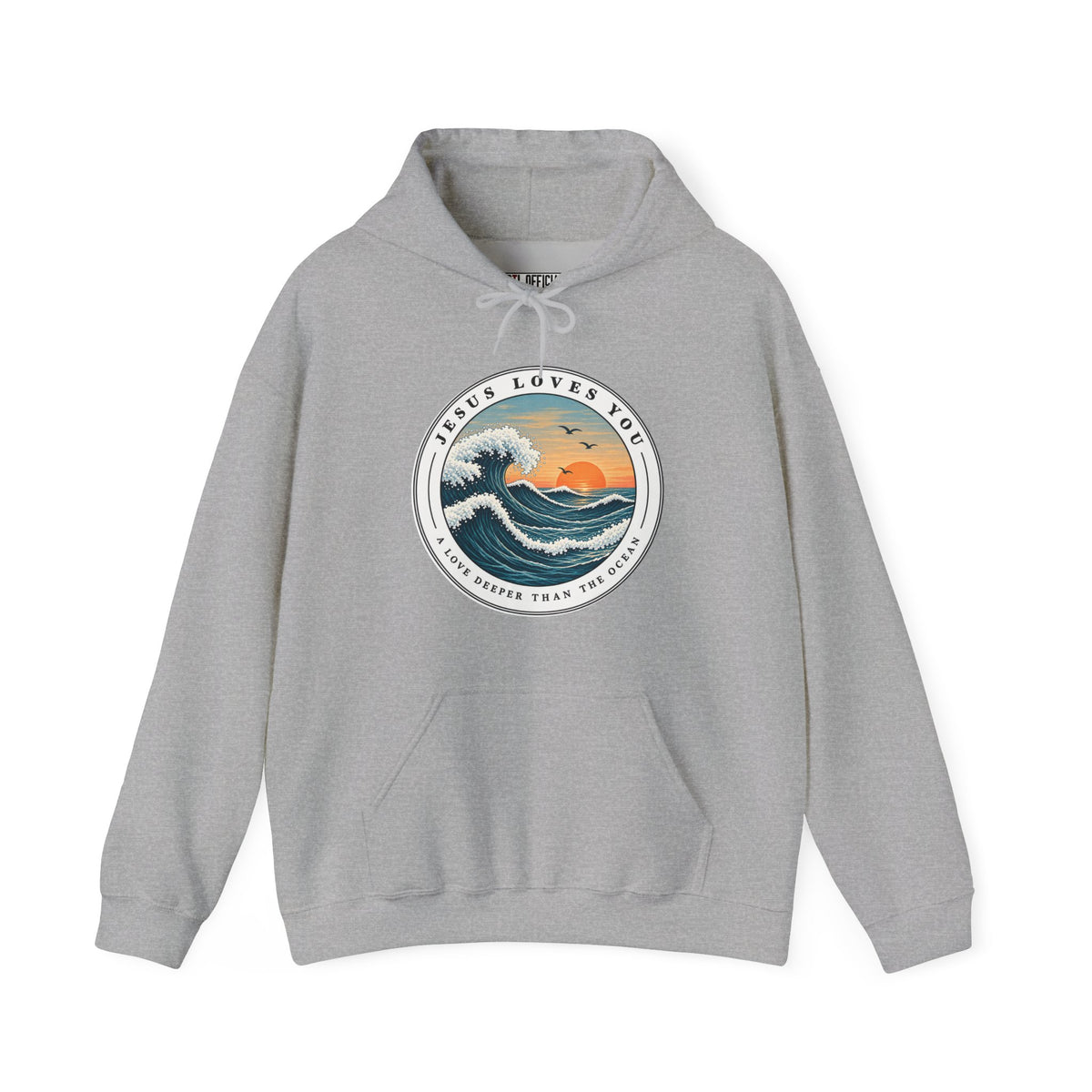 Jesus Loves You — A Love Deeper Than the Ocean Christian Hoodie