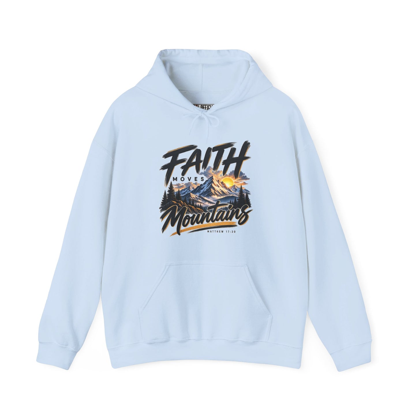 Faith Moves Mountains Christian Hoodie