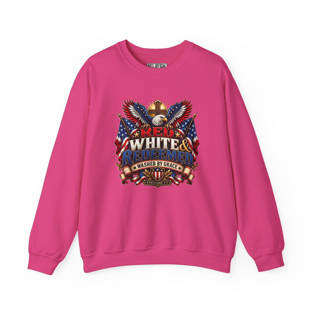 Red, White & Redeemed Christian Sweatshirt
