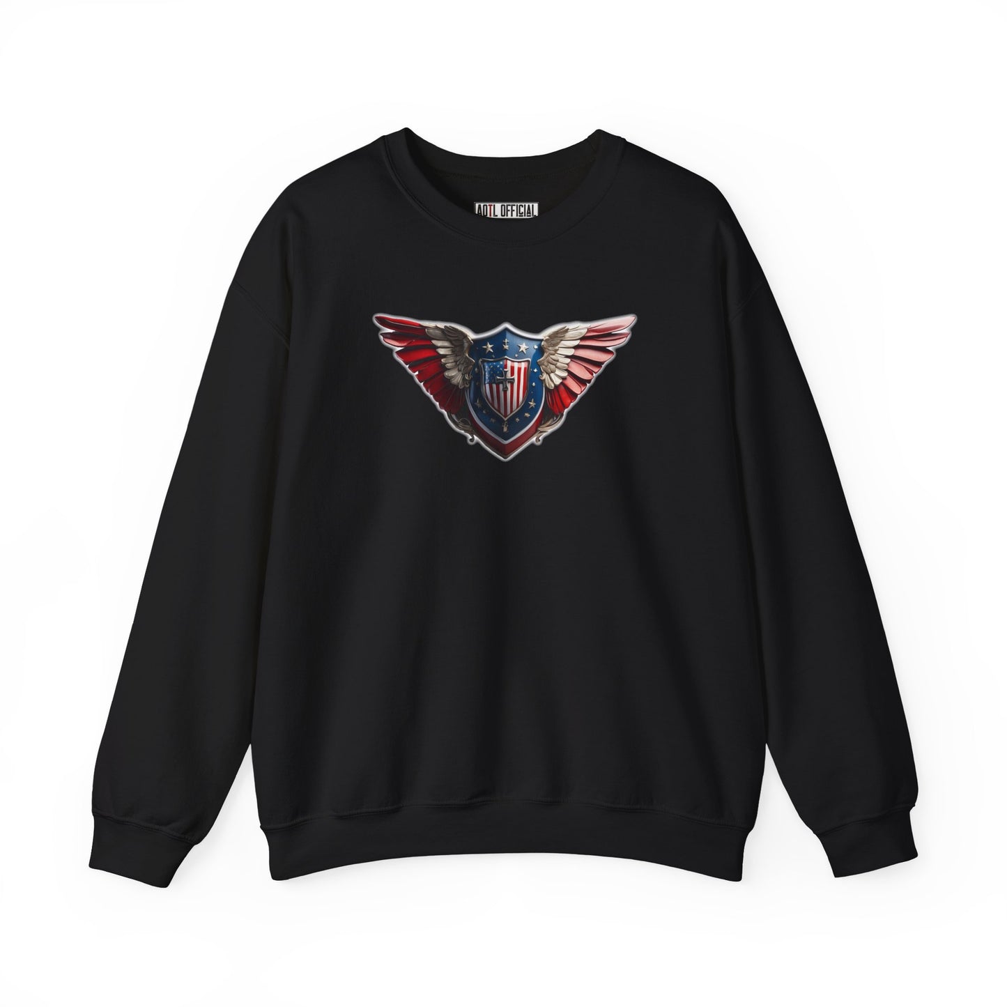 3D Winged Shield Unisex Heavy Blend™ Crewneck Sweatshirt