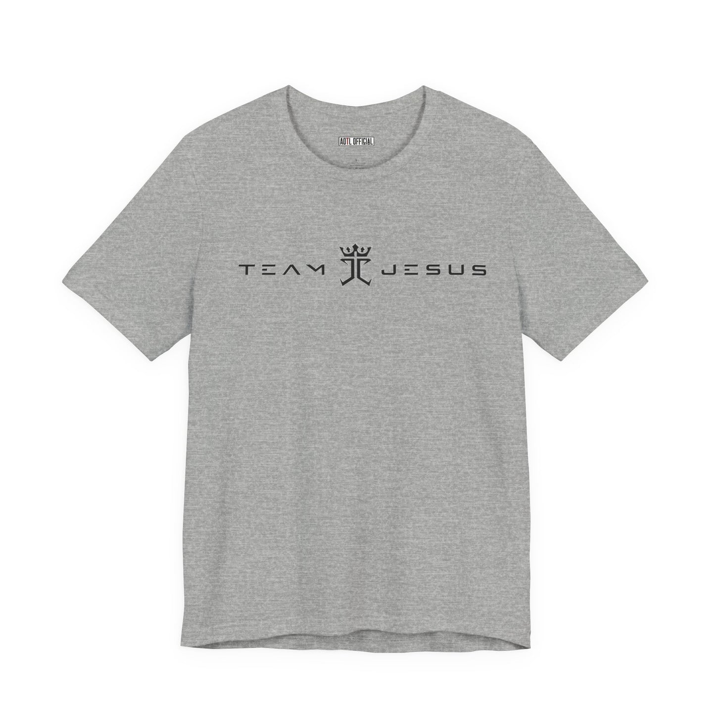 Team Jesus Modern Script, Undefeated Since 33 AD Unisex Short Sleeve Tee