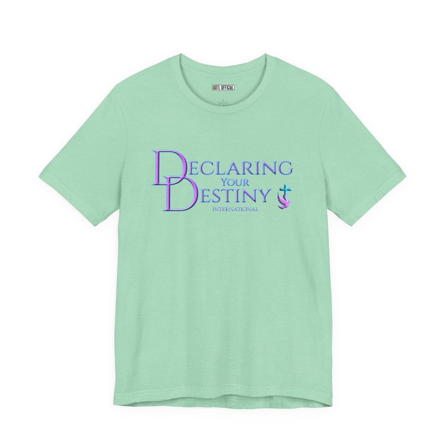 Declaring Your Destiny purple logo/Purple Lightning Alpha & Omega
