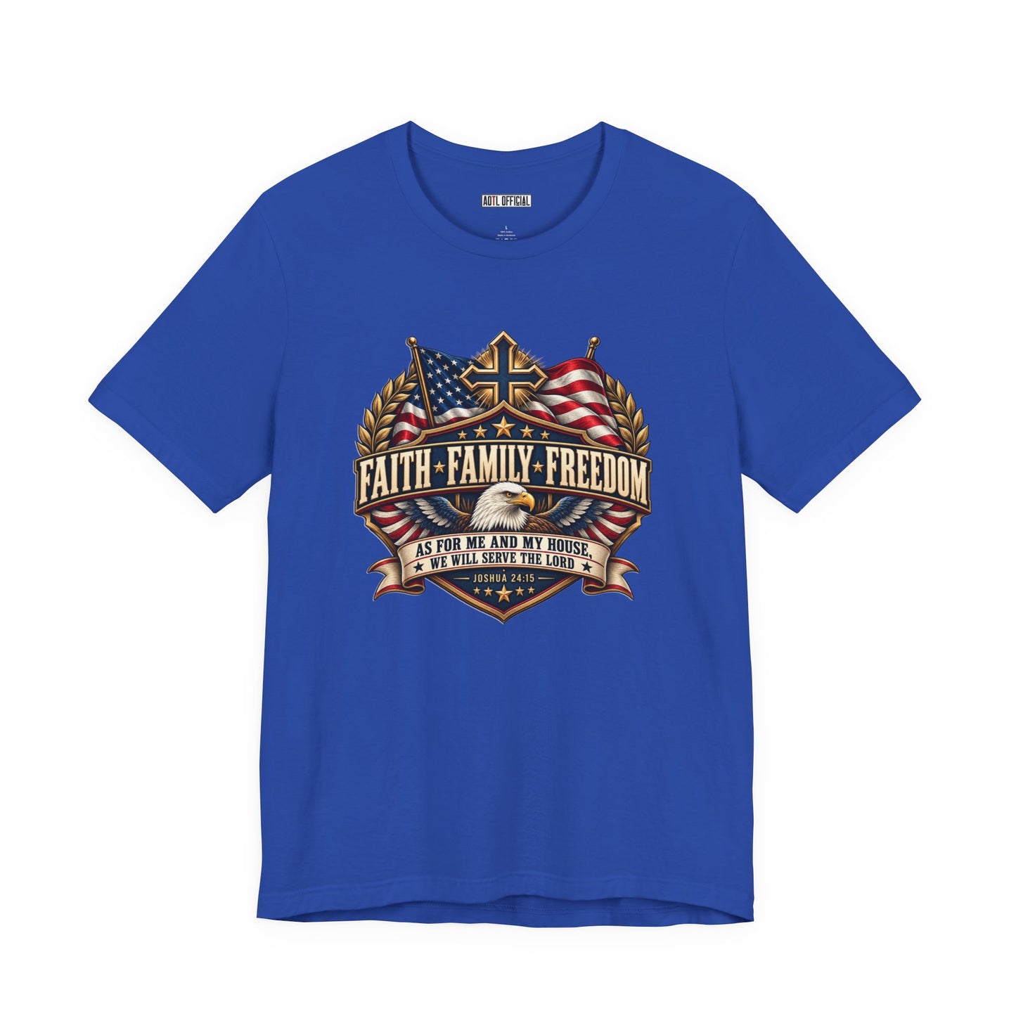 Faith. Family. Freedom. Christian T-shirt