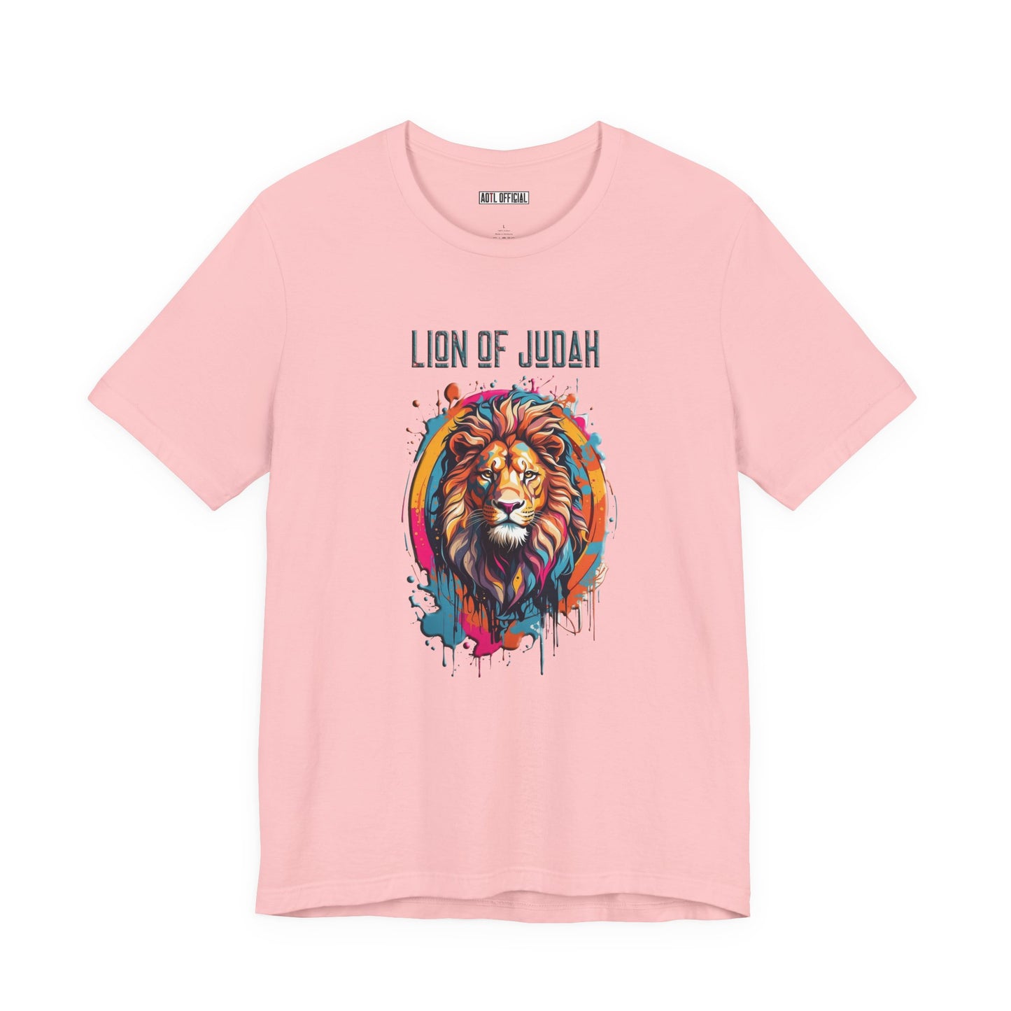 Lion Of Judah Graffiti Drip Edition Christian Unisex Short Sleeve Tee