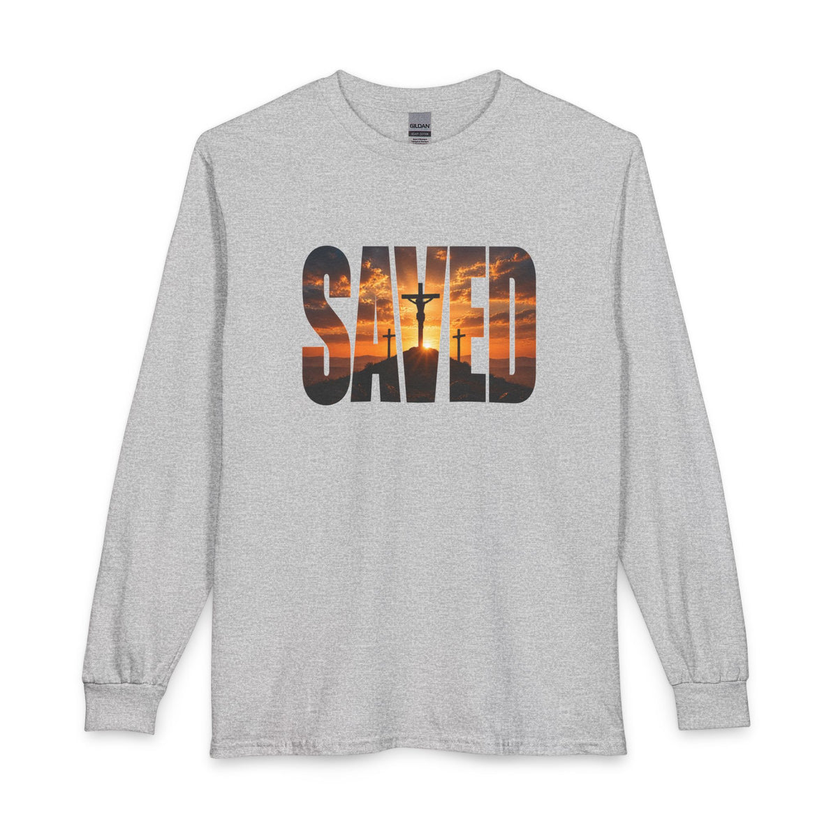 Saved — By the Cross Christian Long Sleeve Shirt