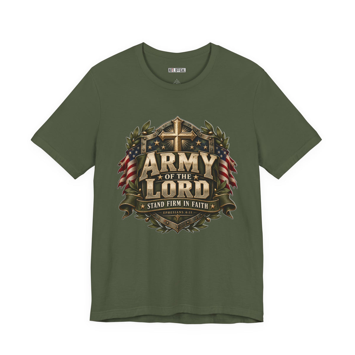 Army of the Lord — Stand Firm in Faith Christian T-shirt