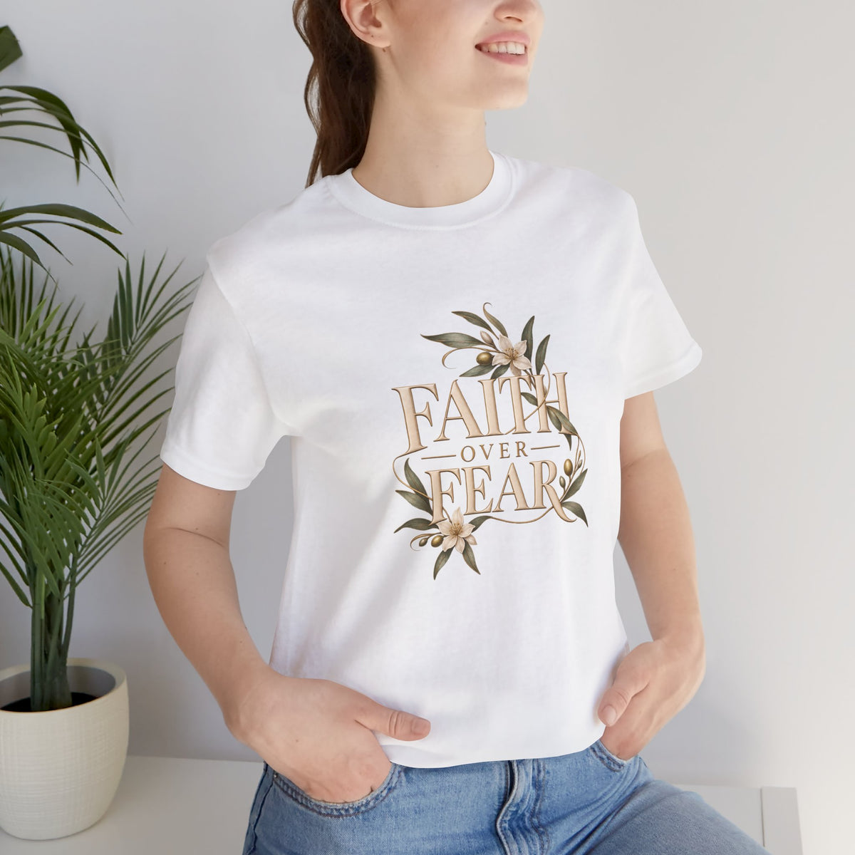 Faith Over Fear Christian T-shirt