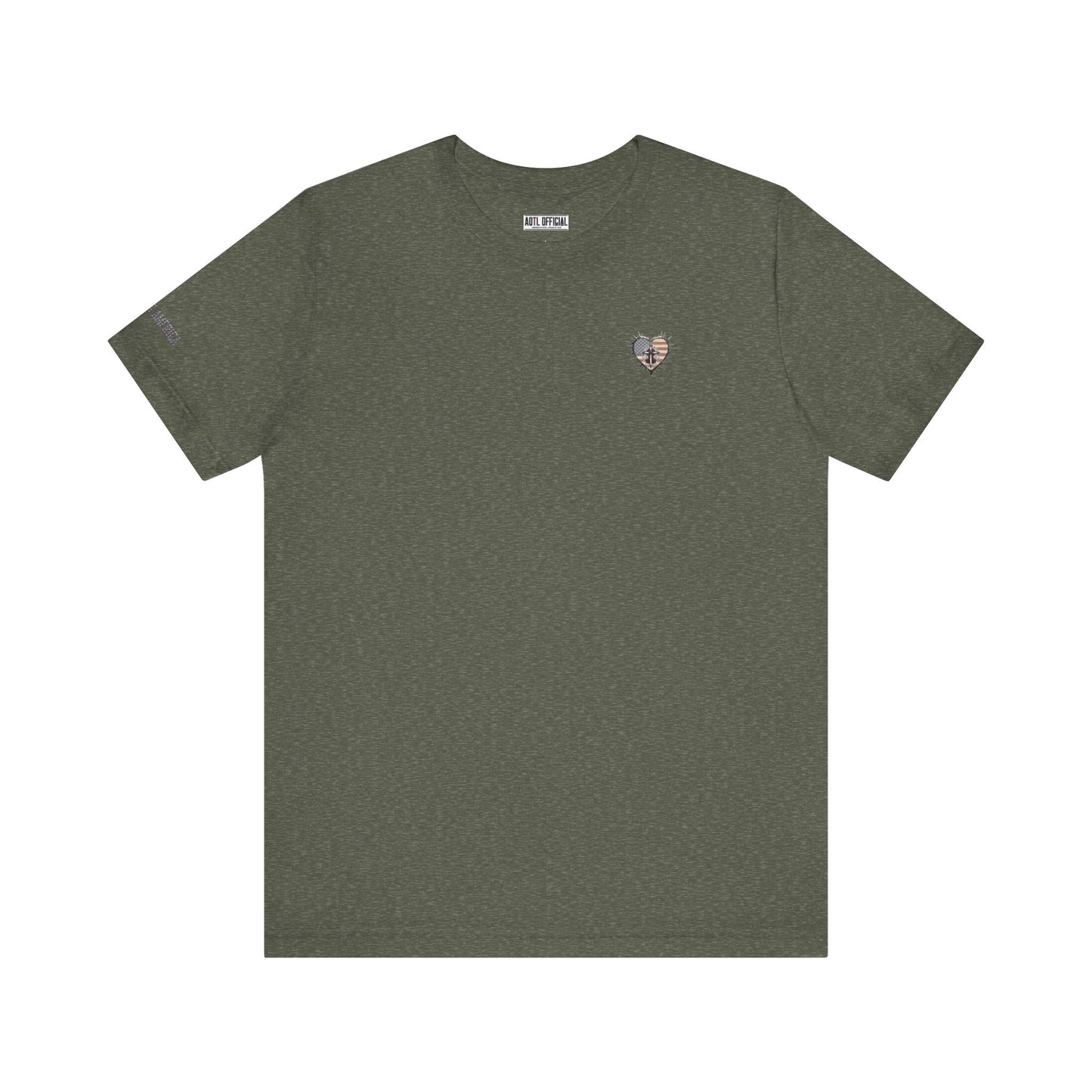 Sacrificial Freedom Micro Emblem Unisex  Patriotic Christian T-shirt