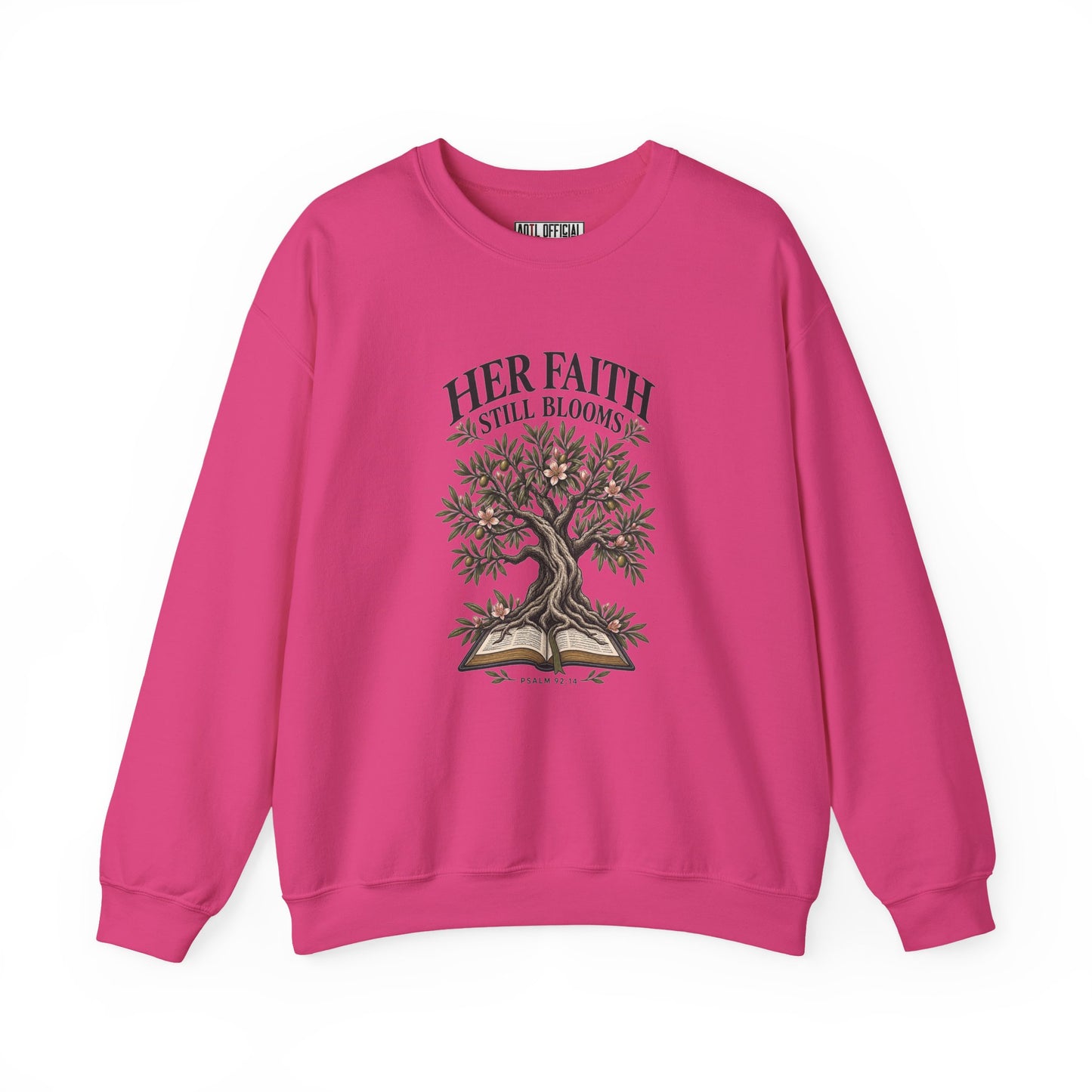 Her Faith Still Blooms Christian Sweatshirt