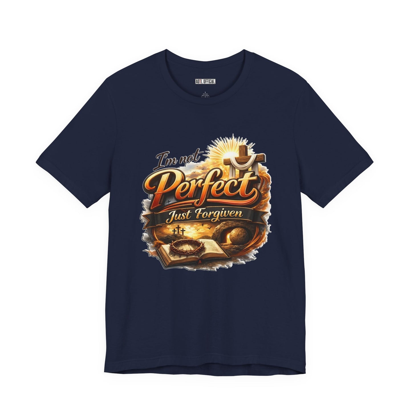 I'm Not Perfect, Just Forgiven Version 2 Unisex Short Sleeve Tee