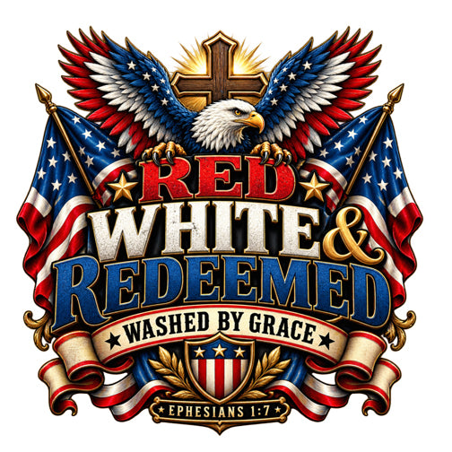Red, White & Redeemed Christian T-shirt
