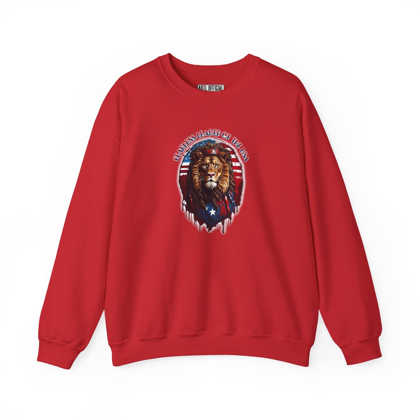 Fearless Leader of Faith  Lion of Judah  Unisex Heavy Blend™ Crewneck Sweatshirt