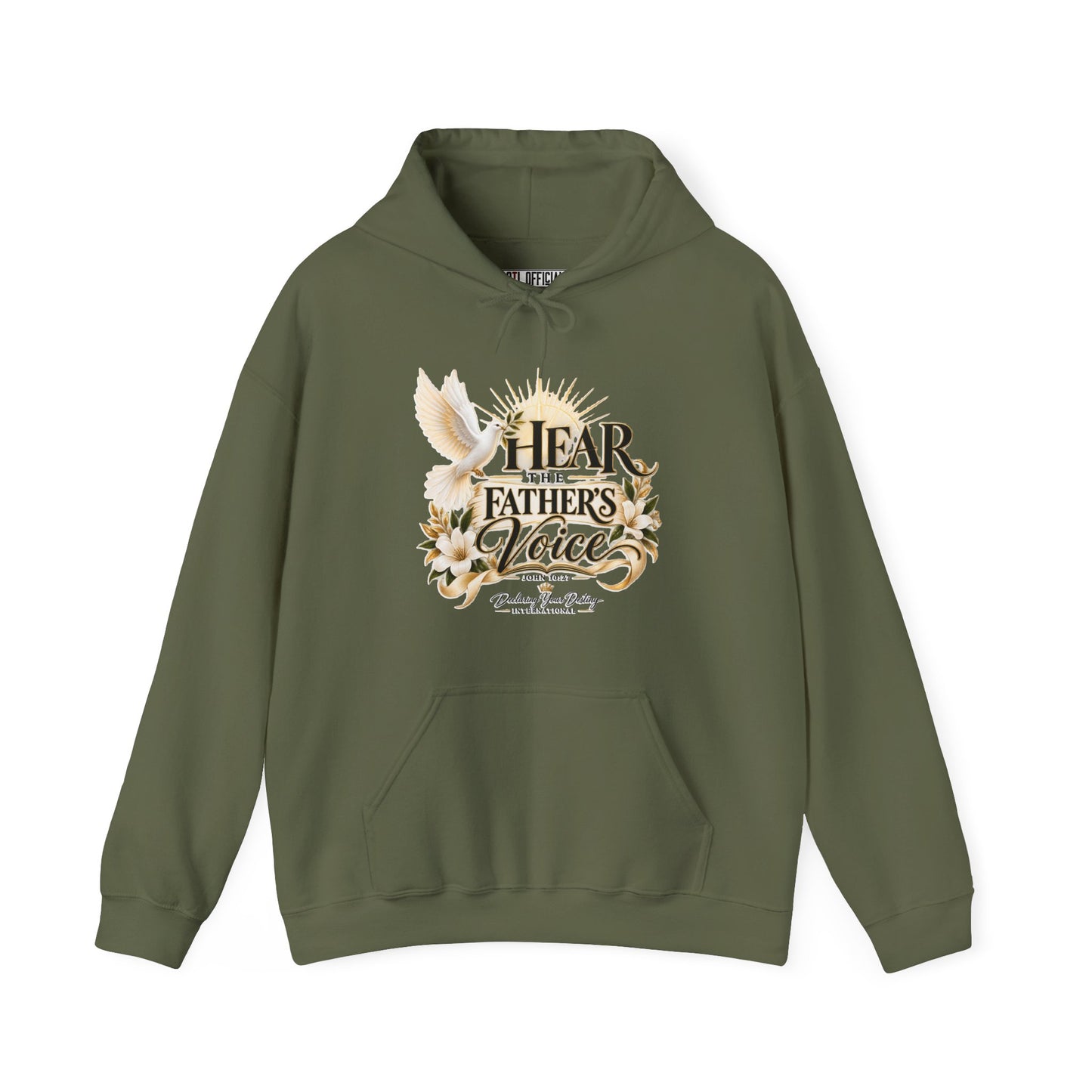 Hear the Father’s Voice Declaring Your Destiny Christian Hoodie