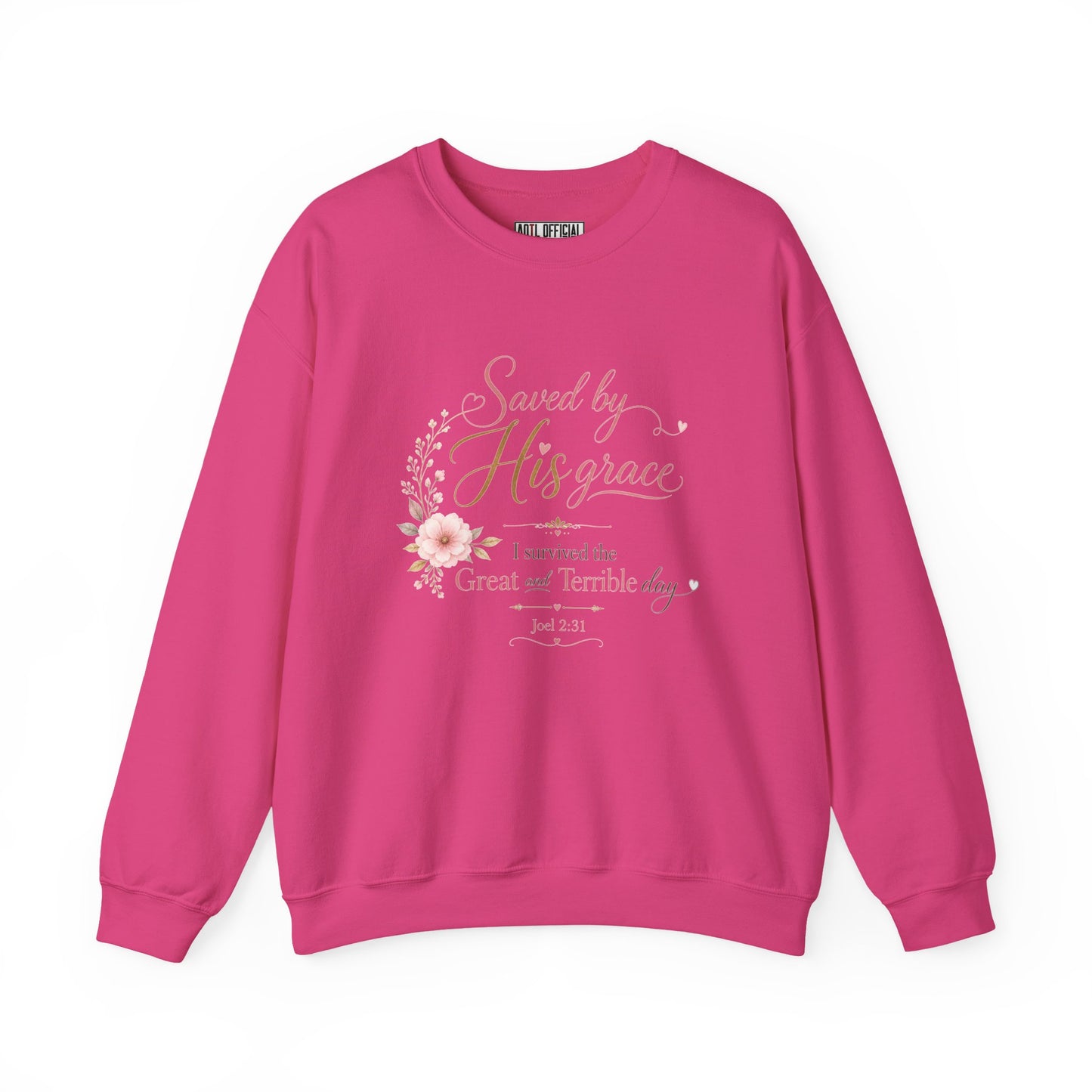 Saved by His Grace - I Survived the Great and Terrible Day Sweatshirt