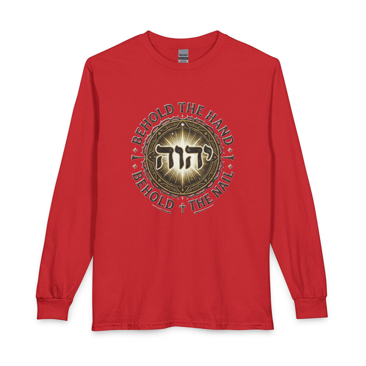 Behold The Hand, Behold The Nail Christian Long Sleeve Shirt