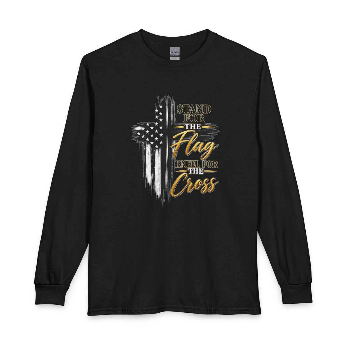 Stand for the Flag, Kneel for the Cross Christian Long Sleeve Shirt