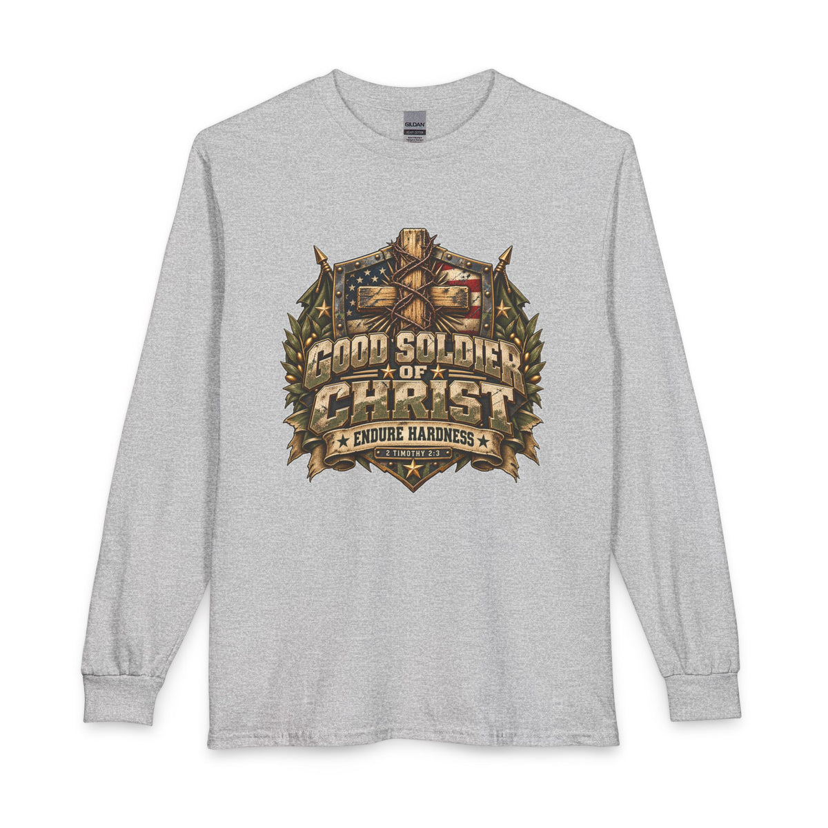 Good Soldier of Christ — Endure Hardness Christian Long Sleeve Shirt