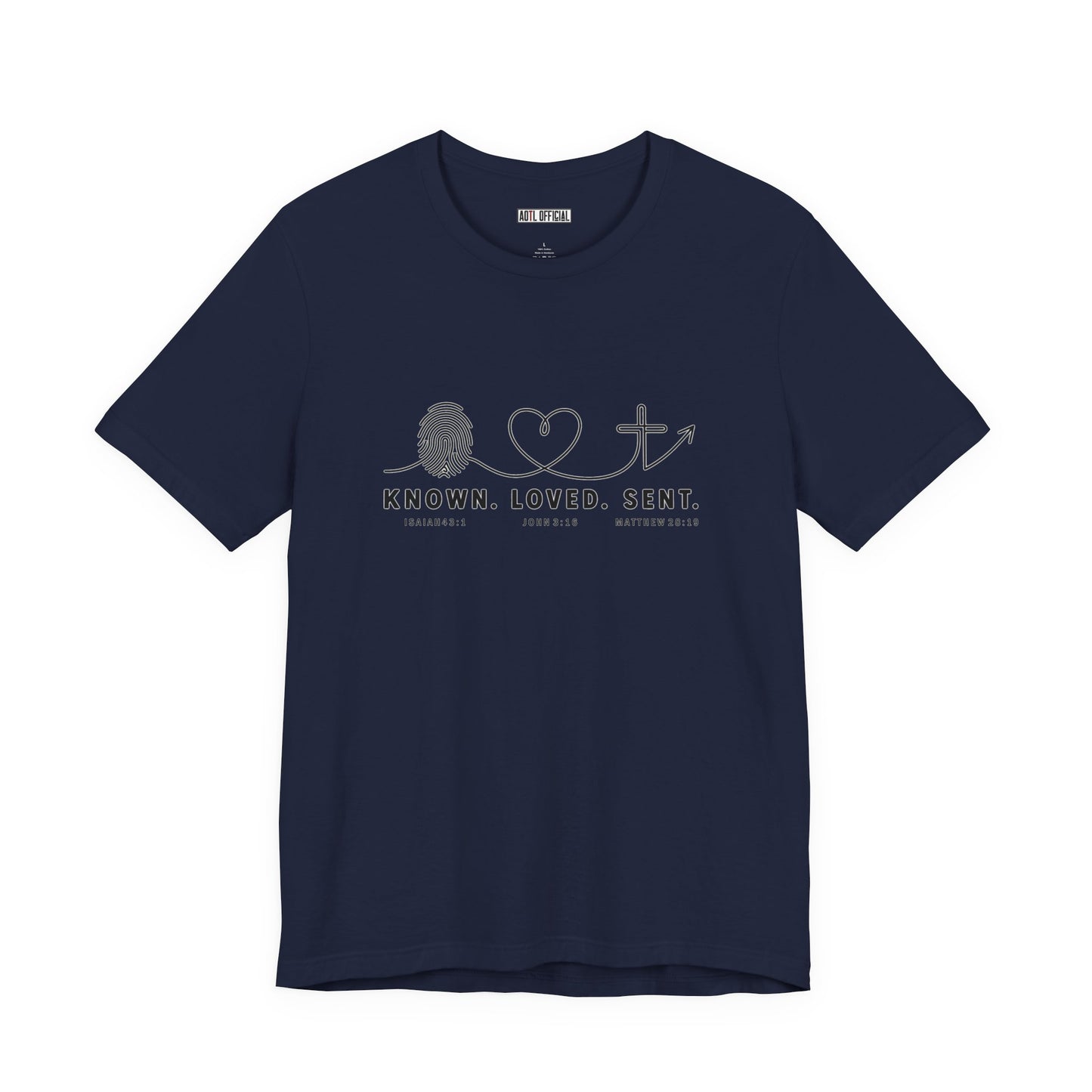 Known. Loved. Sent. Christian T-shirt
