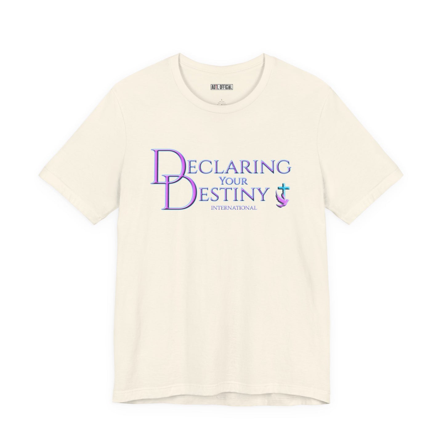 Declaring Your Destiny purple logo/Purple Lightning Alpha & Omega