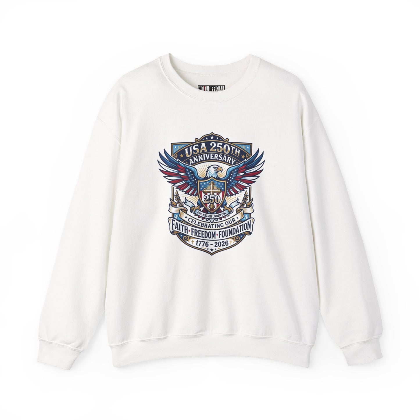 250 Years One nation Under God  Unisex Heavy Blend™ Crewneck Sweatshirt