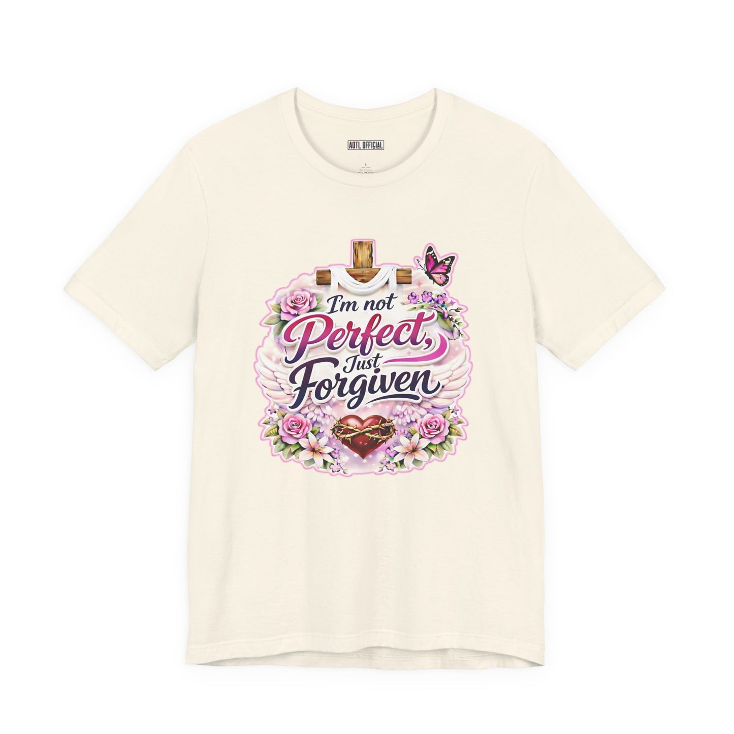 I'm Not Perfect, Just Forgiven Nature Edition  Unisex Short Sleeve Tee