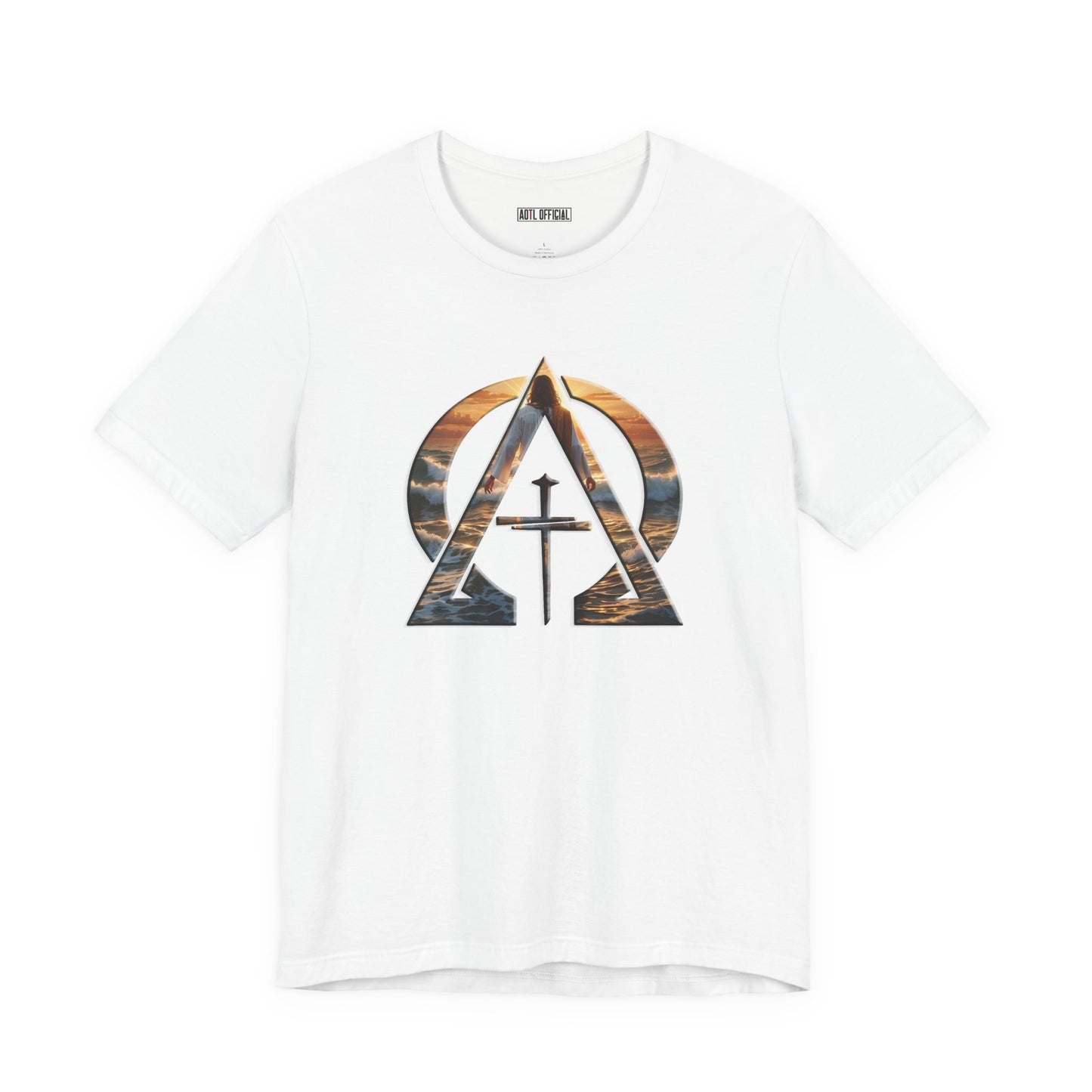 Devine Triad Alpha & Omega Jesus Walking On Water Unisex Short Sleeve Tee