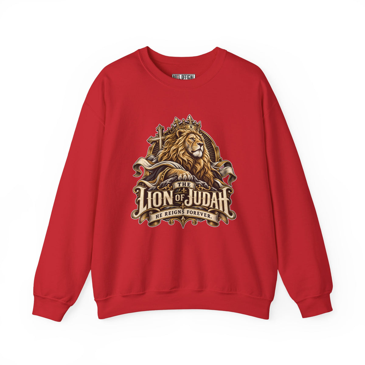 Lion of Judah —He Reigns Forever Christian Sweatshirt