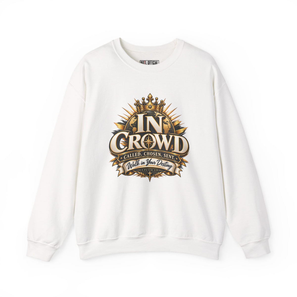 Shop the In Crowd  Called. Chosen. Sent. Christian Sweatshirt. Inspired by 1 Peter 2:9, this powerful design celebrates your identity and assignment in Christ. 