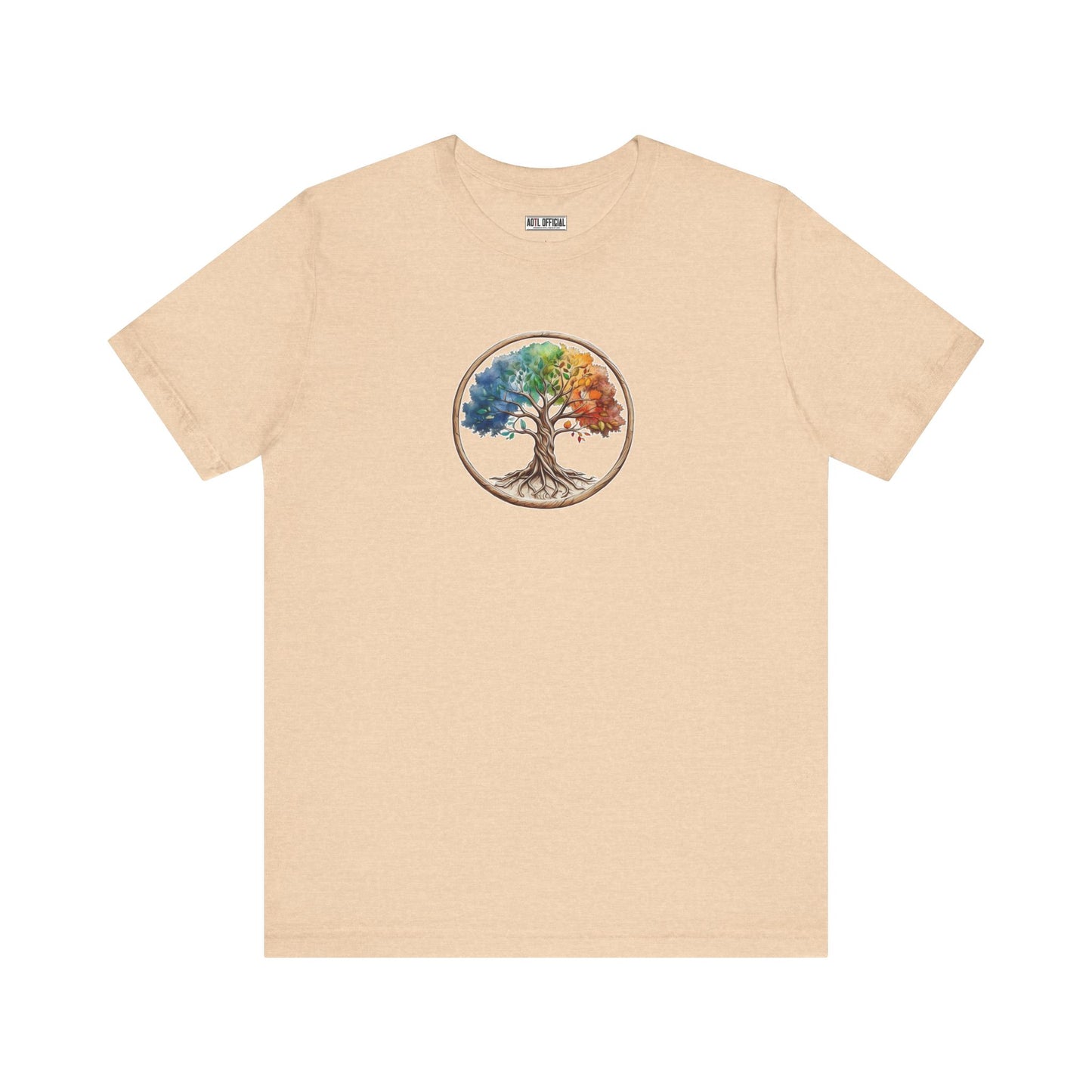 Colorful Tree Of Life Unisex Short Sleeve Tee