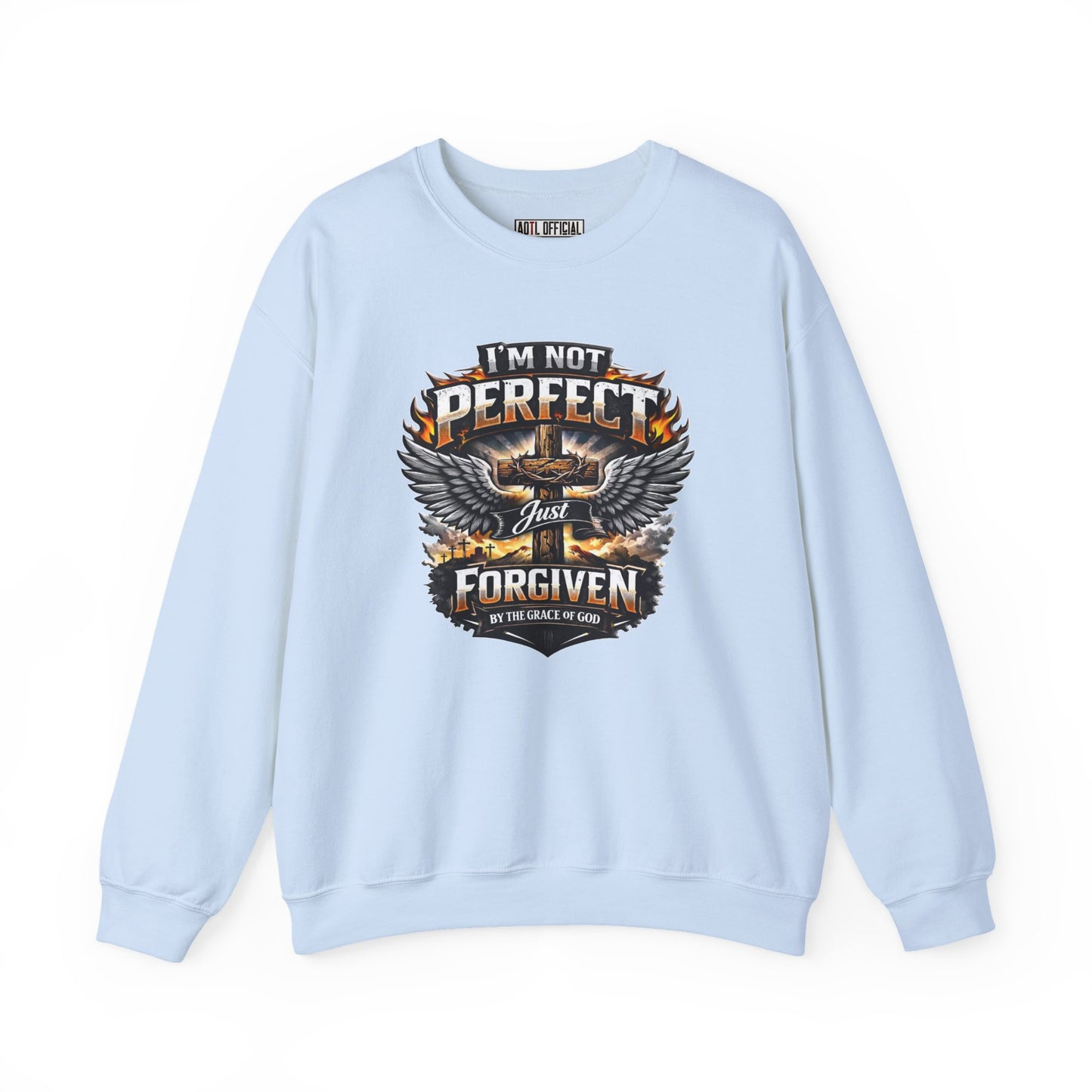 I'm Not Perfect, Just Forgiven Unisex Heavy Blend™ Crewneck Sweatshirt