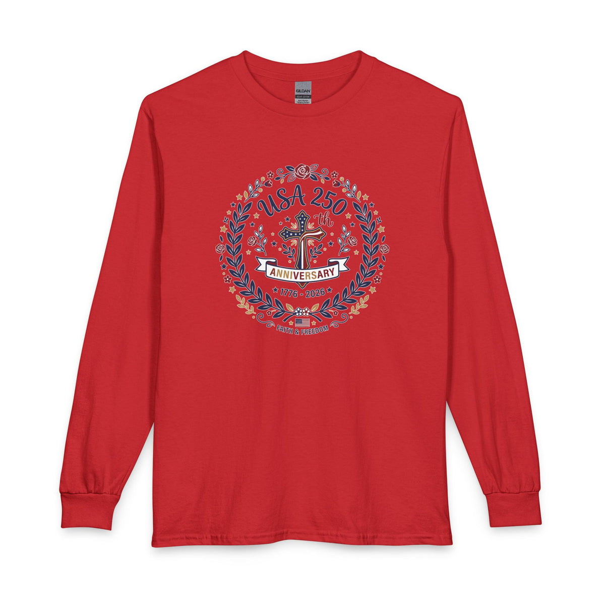 Ladies USA 250th Anniversary Christian Long Sleeve Shirt