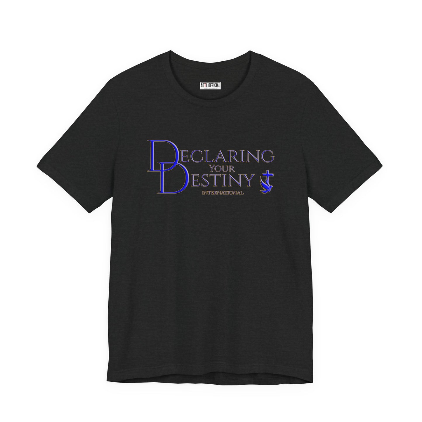 Declaring Your Destiny Blue and Gold logo t-shirt