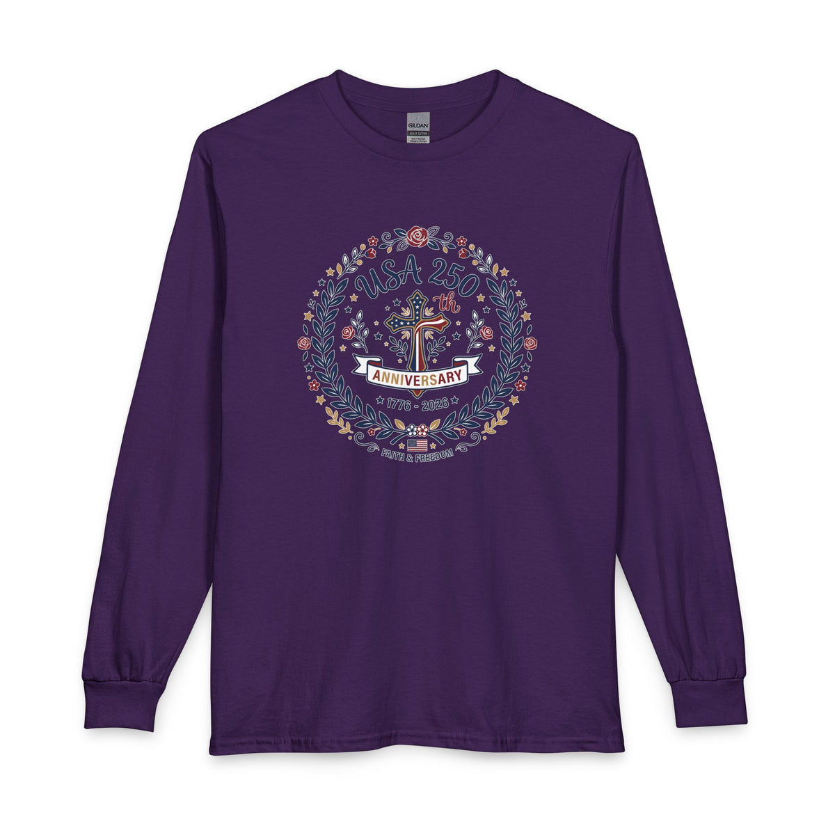 Ladies USA 250th Anniversary Christian Long Sleeve Shirt
