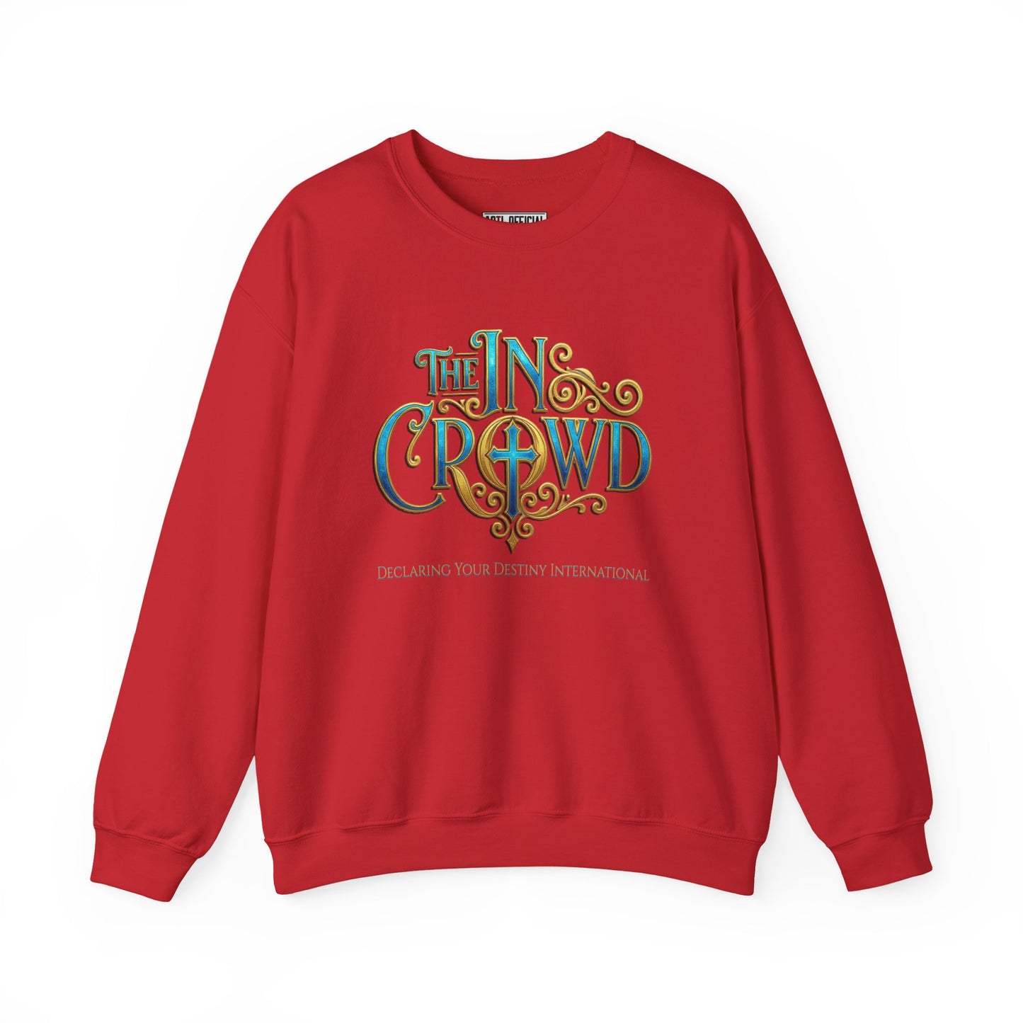 Ornate The In Crowd Blue & Gold Unisex Heavy Blend™ Crewneck Sweatshirt