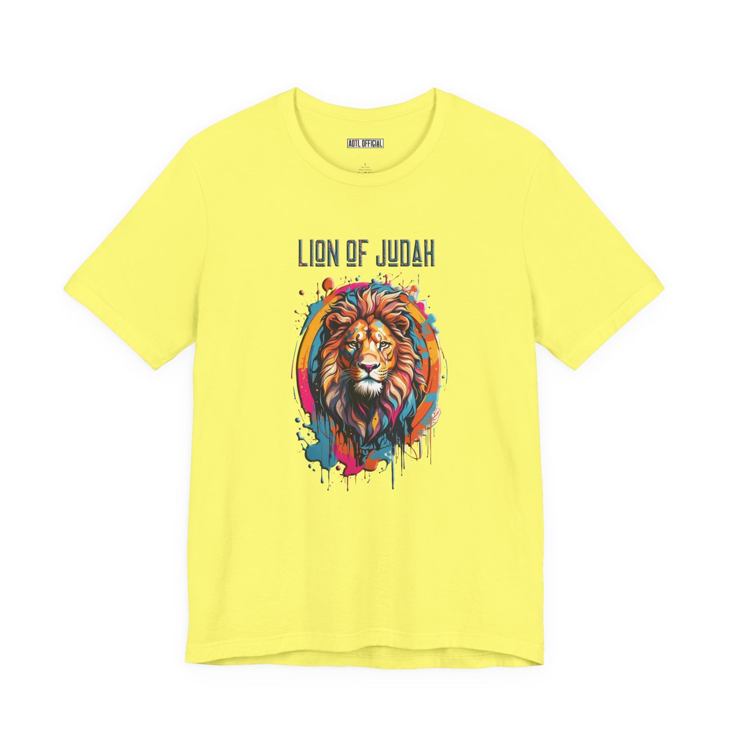Lion Of Judah Graffiti Drip Edition Christian Unisex Short Sleeve Tee