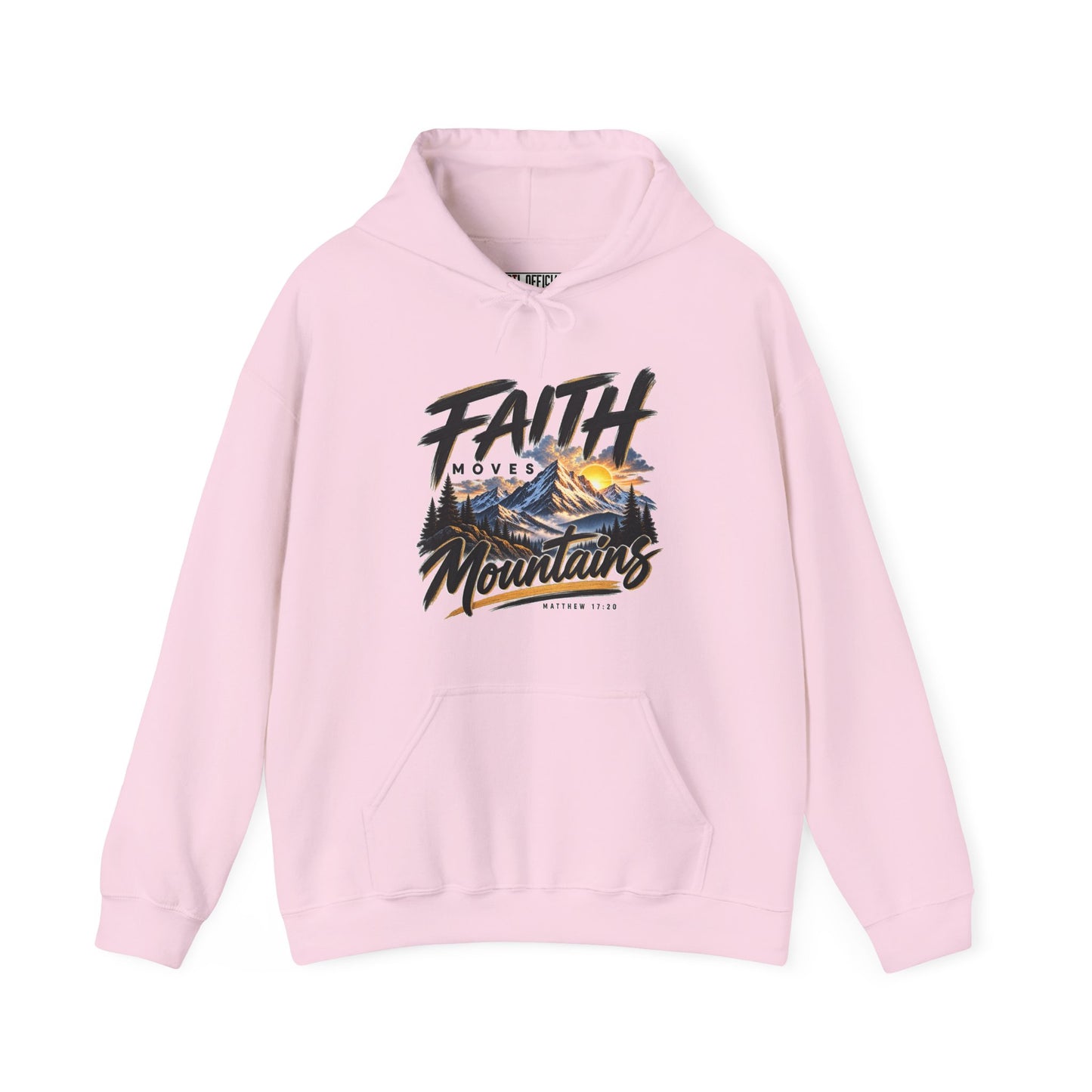 Faith Moves Mountains Christian Hoodie