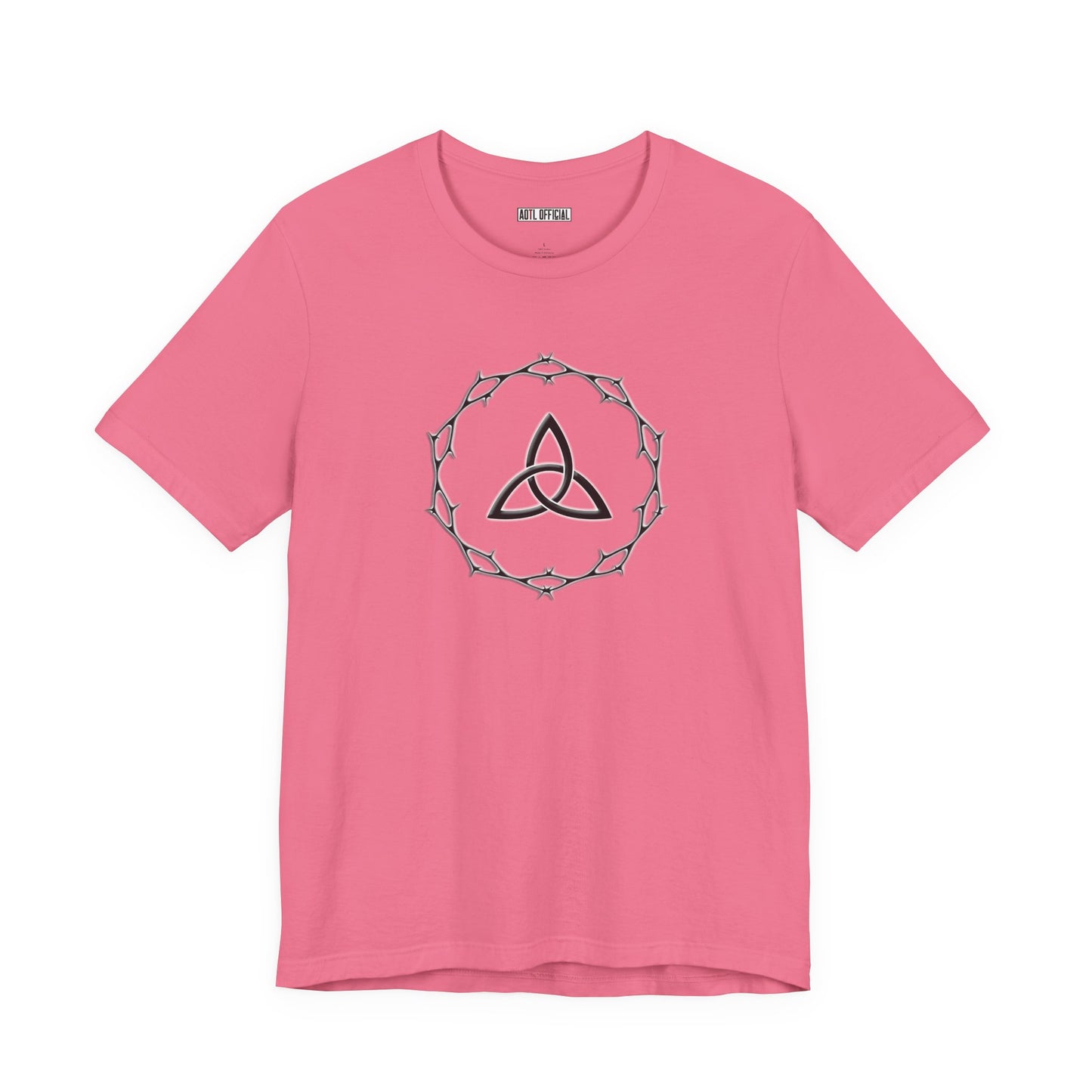 Circle of Thorns & Trinity Knot (Triquetra) Unisex  Short Sleeve Tee