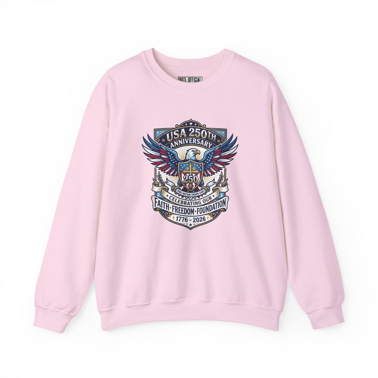 250 Years One nation Under God  Unisex Heavy Blend™ Crewneck Sweatshirt
