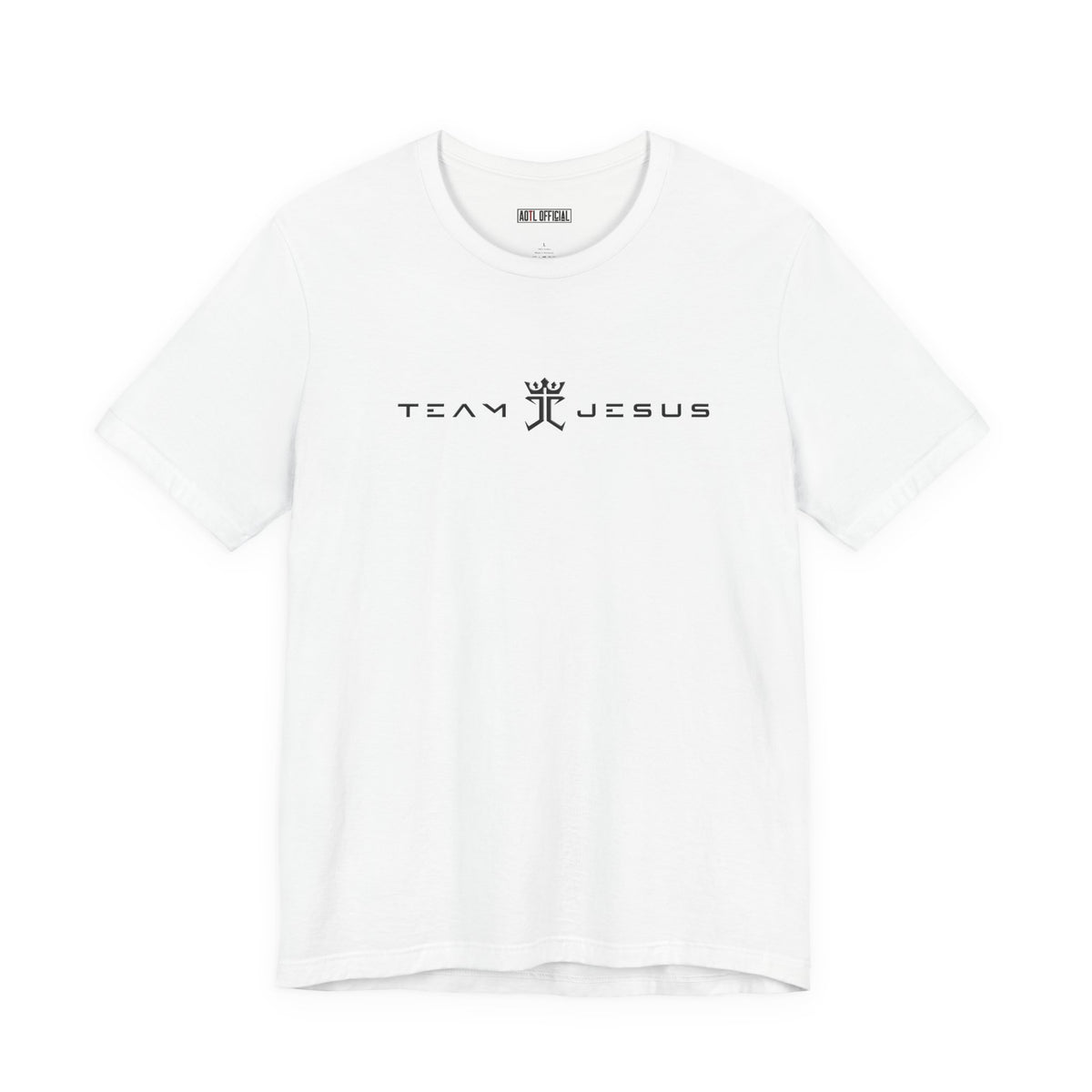 Team Jesus Modern Script, Undefeated Since 33 AD Unisex Short Sleeve Tee