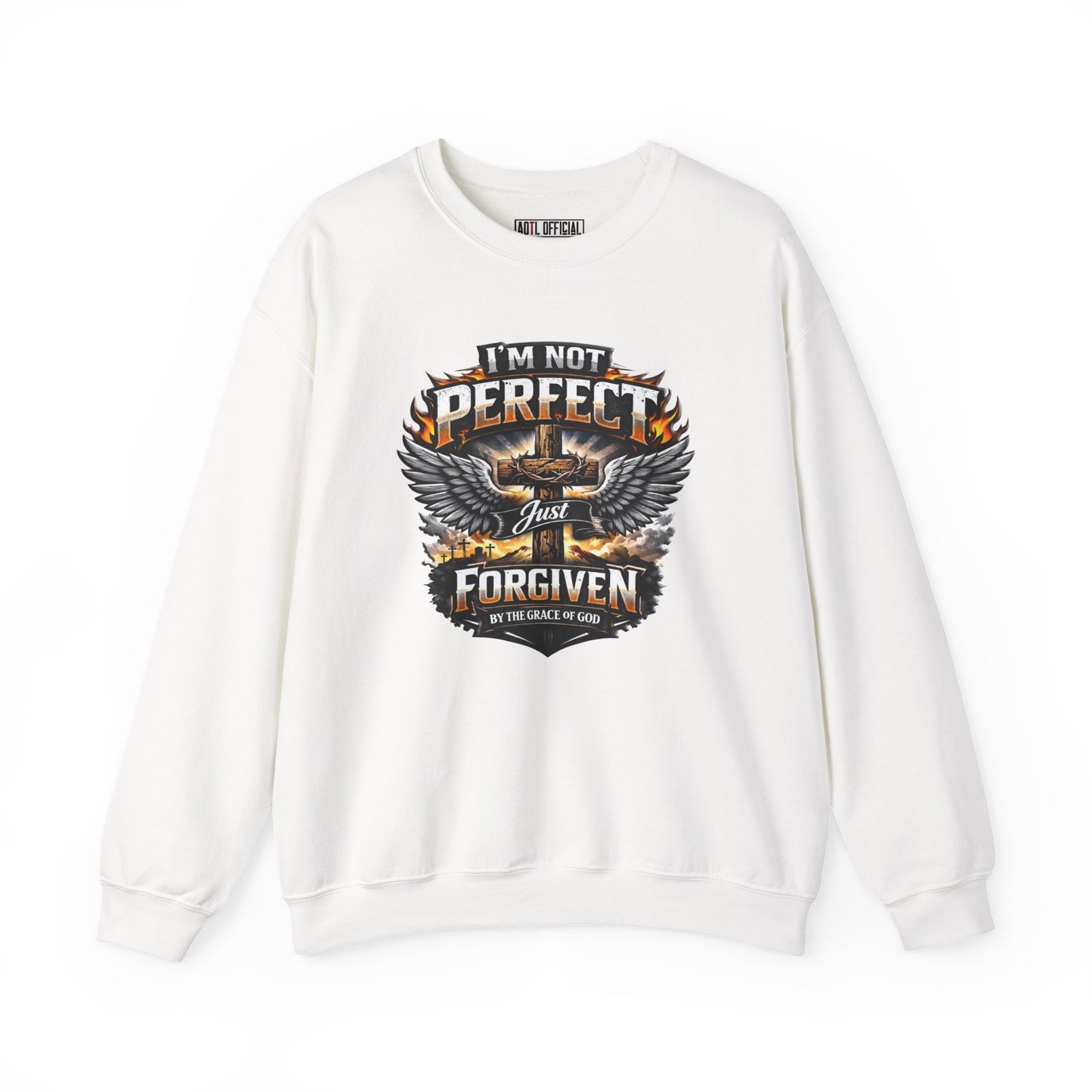 I'm Not Perfect, Just Forgiven Unisex Heavy Blend™ Crewneck Sweatshirt