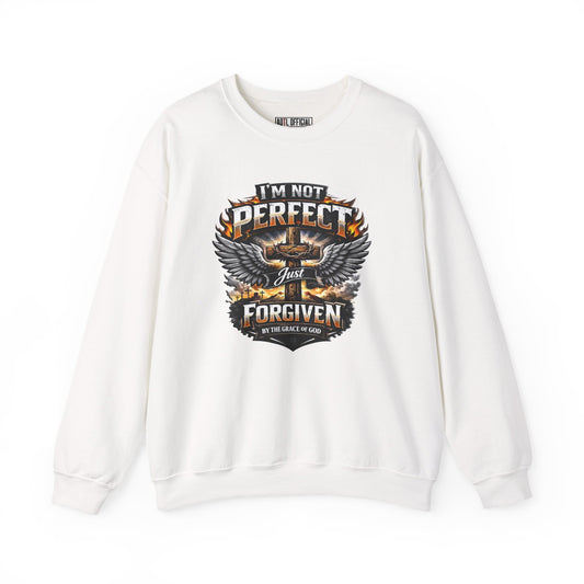 I'm Not Perfect, Just Forgiven Unisex Heavy Blend™ Crewneck Sweatshirt