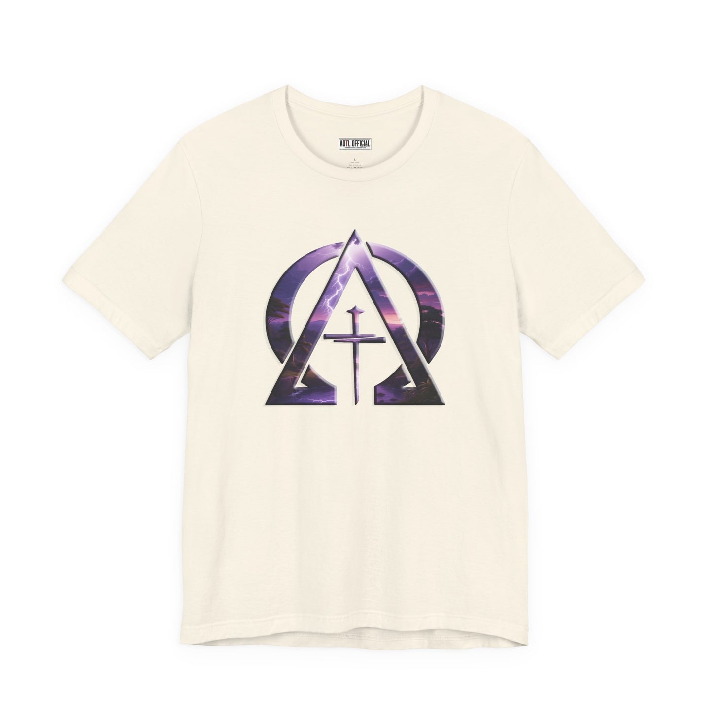 Divine Reign Amidst Nature's Majesty Alpha and Omega Unisex Short Sleeve Tee