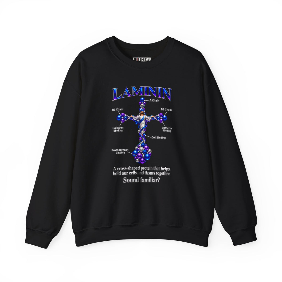 LAMININ Cross Design Christian Sweatshirt