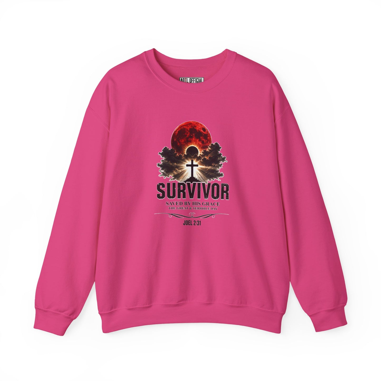 Survivor - Saved by His Grace (Joel 2:31) Christian Sweatshirt