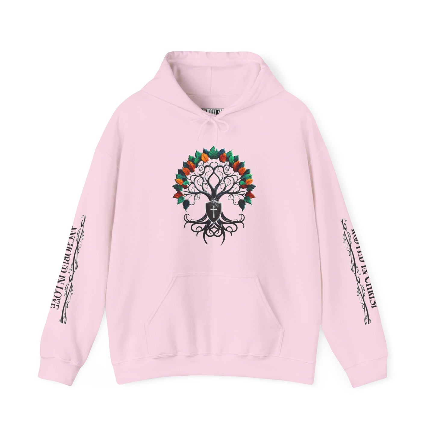 Planted In Grace With Powerful Sleeve Message Unisex Heavy Blend™ Hooded Sweatshirt