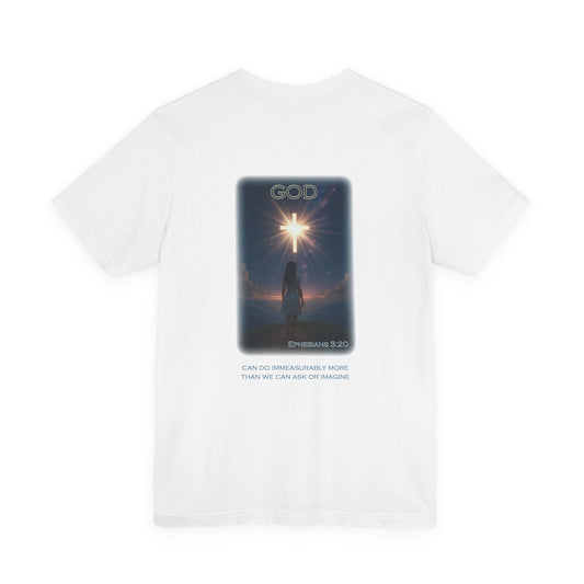 Declaring Your Destiny Lilac & Teal logo/Ephesians 3:20