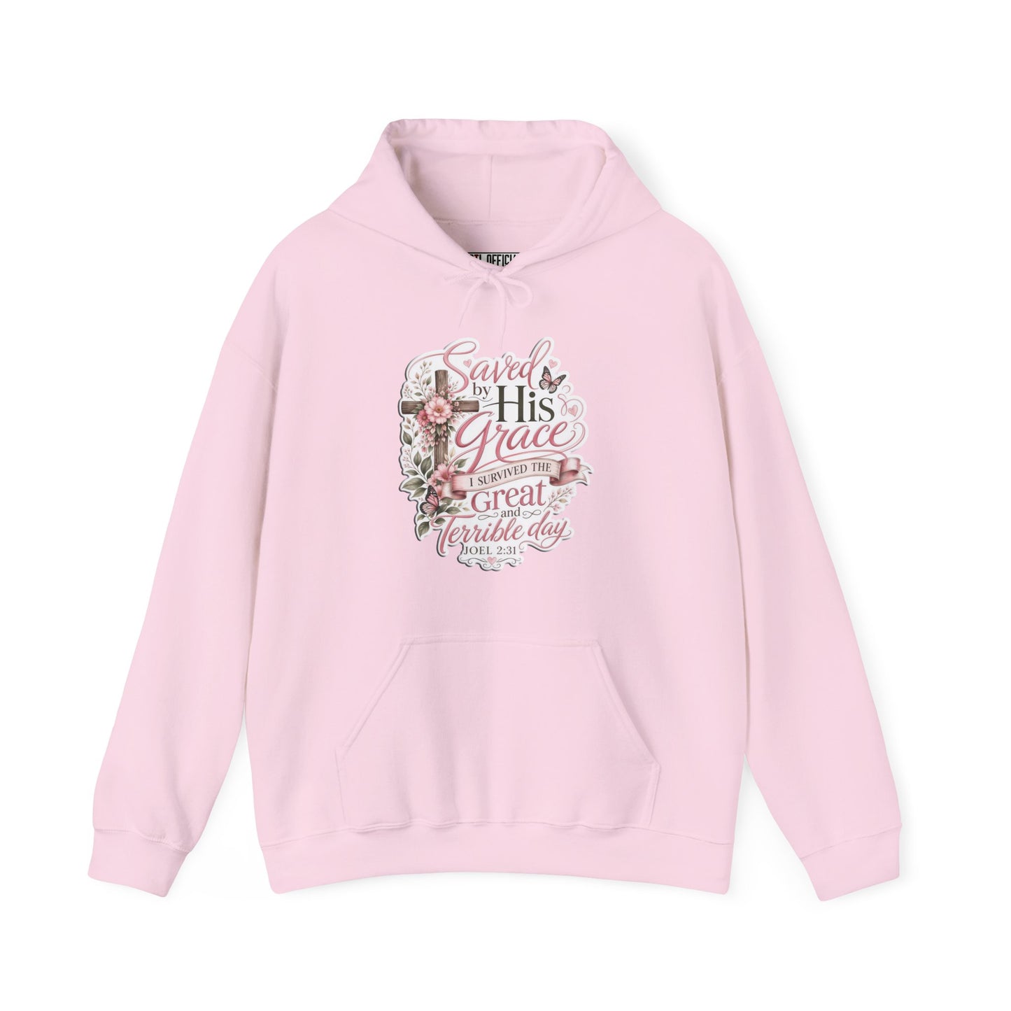 Grace in Bloom – I Survived the Great and Terrible Day (Joel 2:31) Christian Hoodie