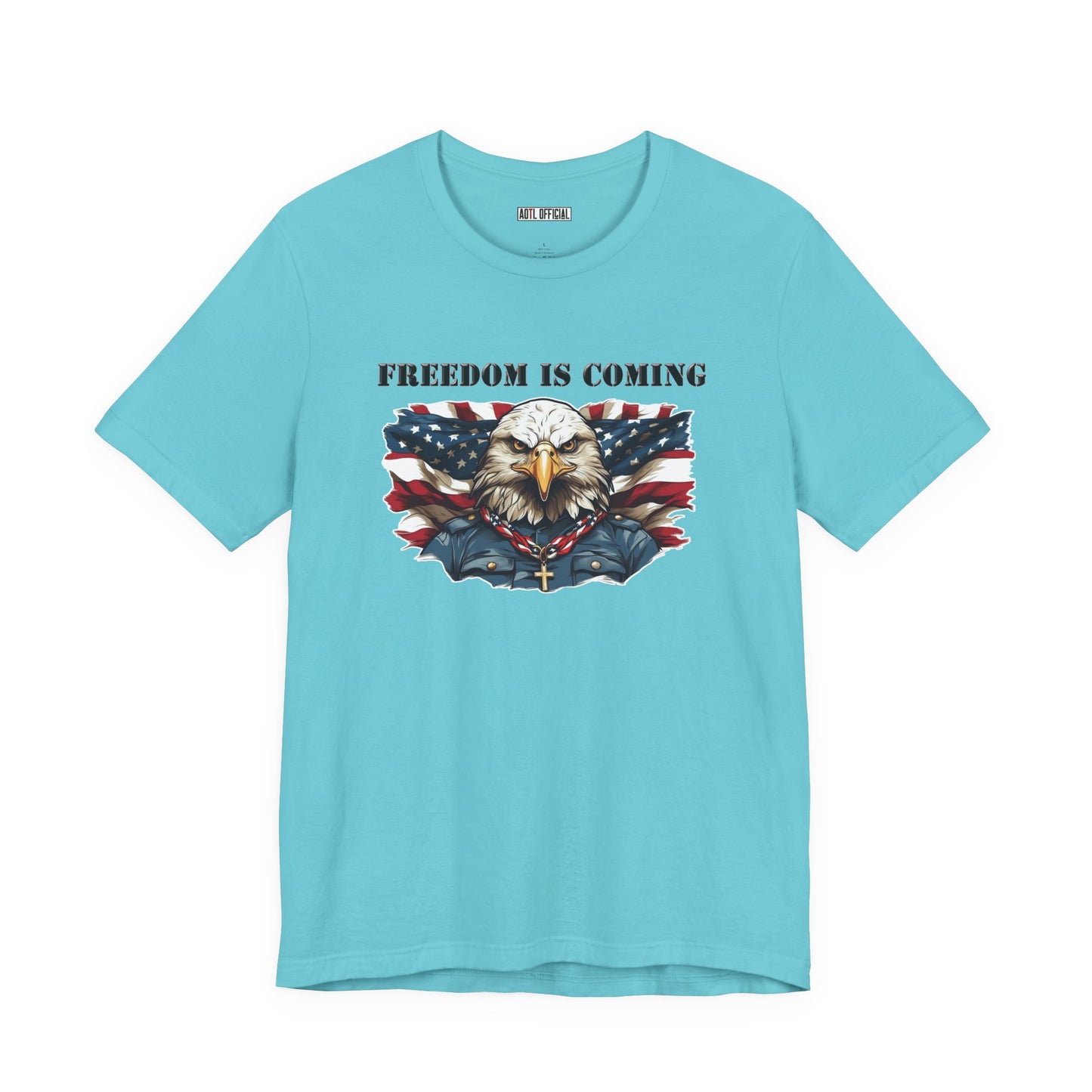 Freedom Is Coming Christian Patriotic Design