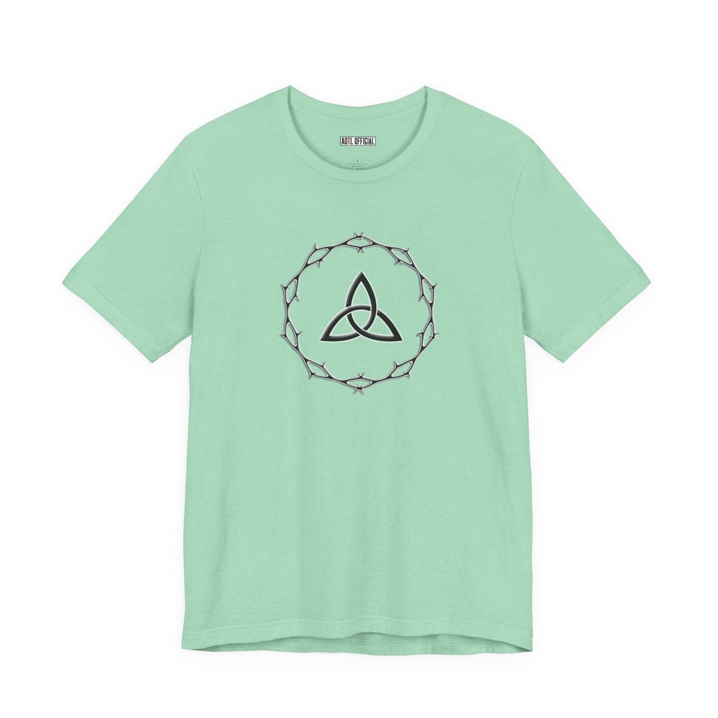 Circle of Thorns & Trinity Knot (Triquetra) Unisex  Short Sleeve Tee